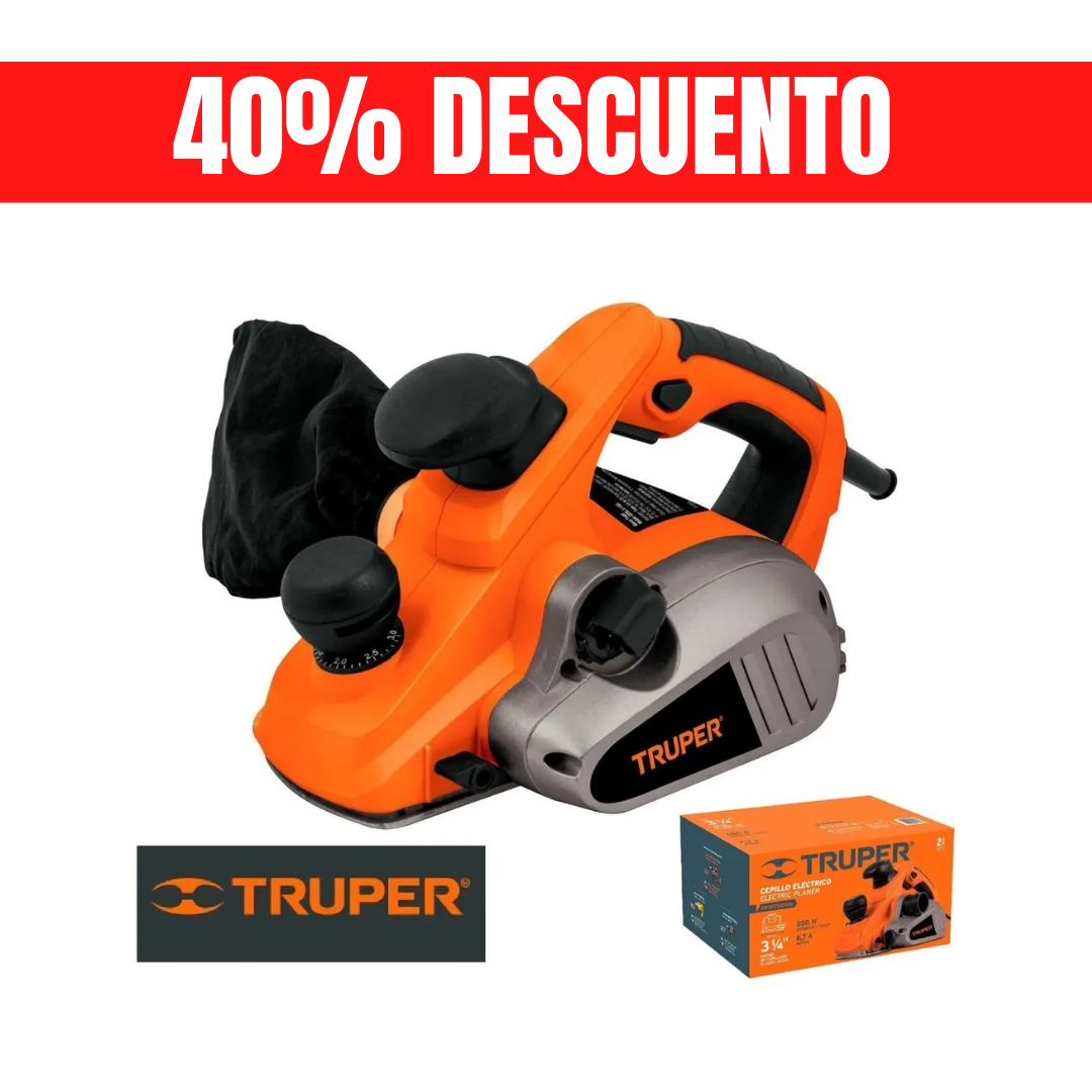 CEPILLO ELECTRICO 1050W PARA MADERA / INDUSTRIAL (TOTAL) - Total Tools  Colombia